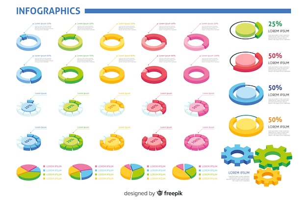 Set de elementos de infografía