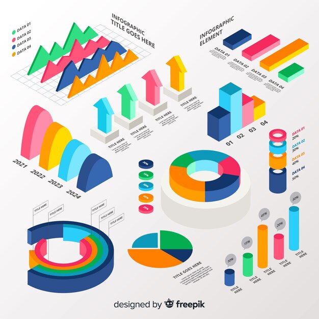 Set de elementos de infografía