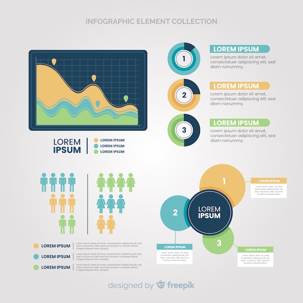 Set de elementos de infografías