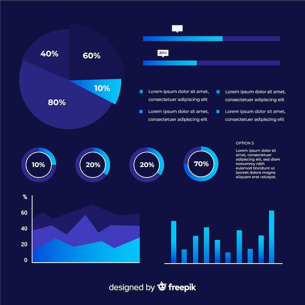 Set de elementos de infografías