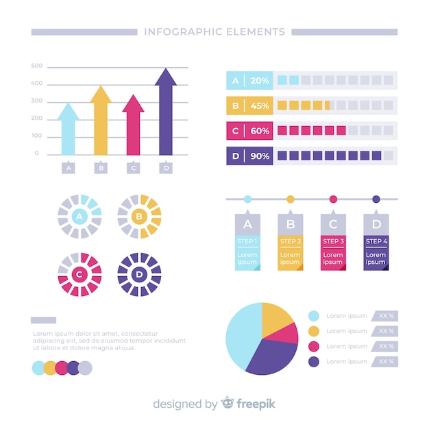 Set de elementos infográficos