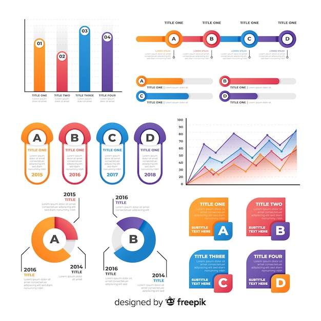 Set de elementos infográficos