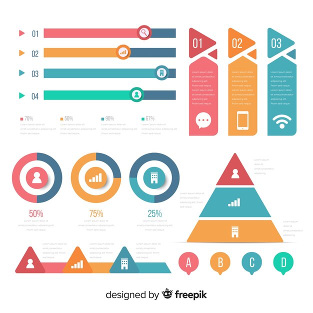 Set de elementos infográficos