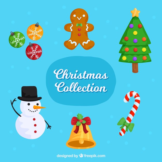 Set de elementos navideños 