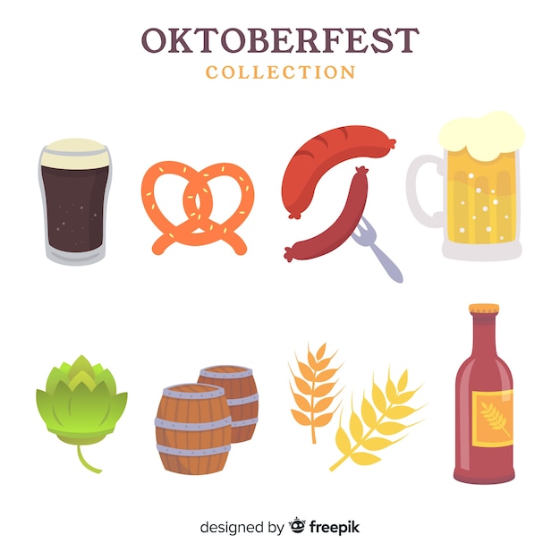 Set de elementos de oktoberfest