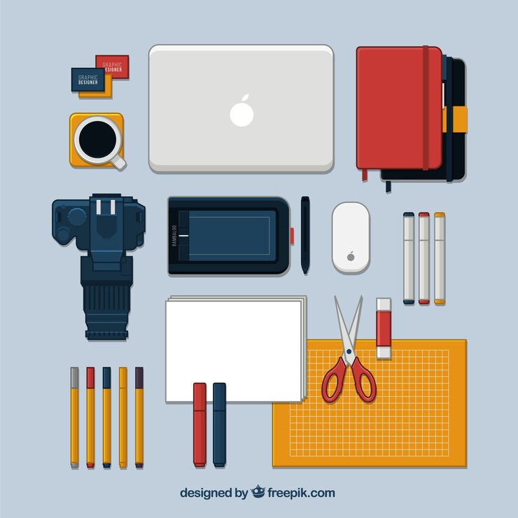 Vector gratuito set de elementos planos de diseño gráfico