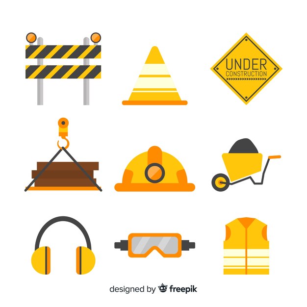 Set de equipamiento para la construcción