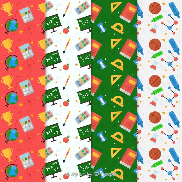 Set de estampado de la vuelta al cole