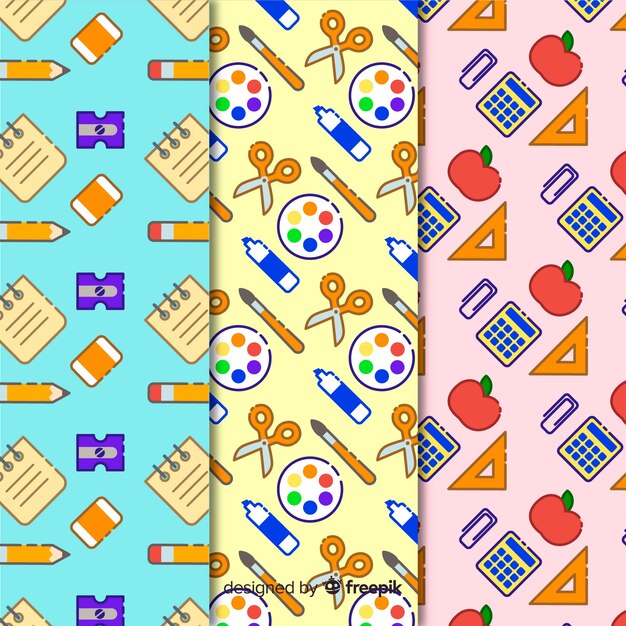 Set de estampado de la vuelta al cole