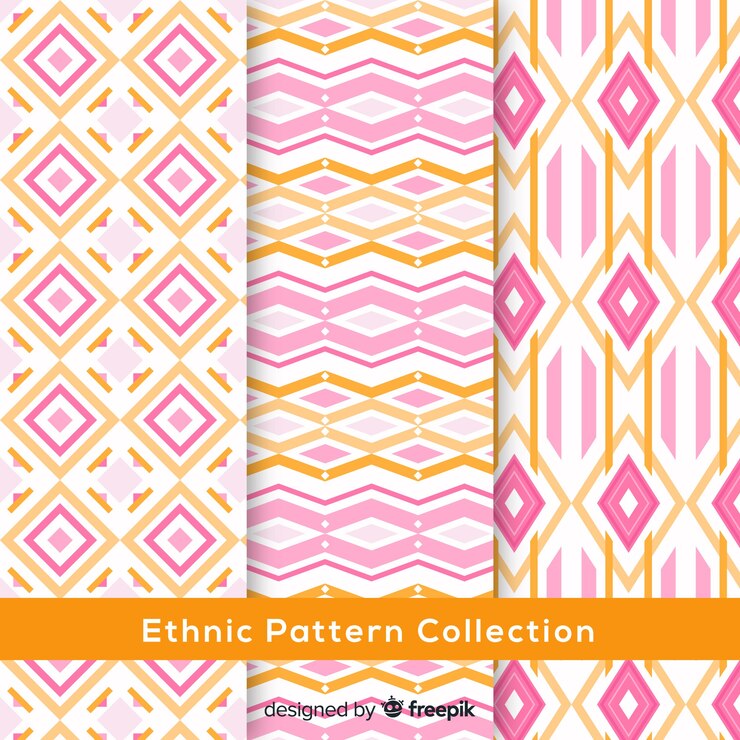 Vector gratuito set de estampados étnicos