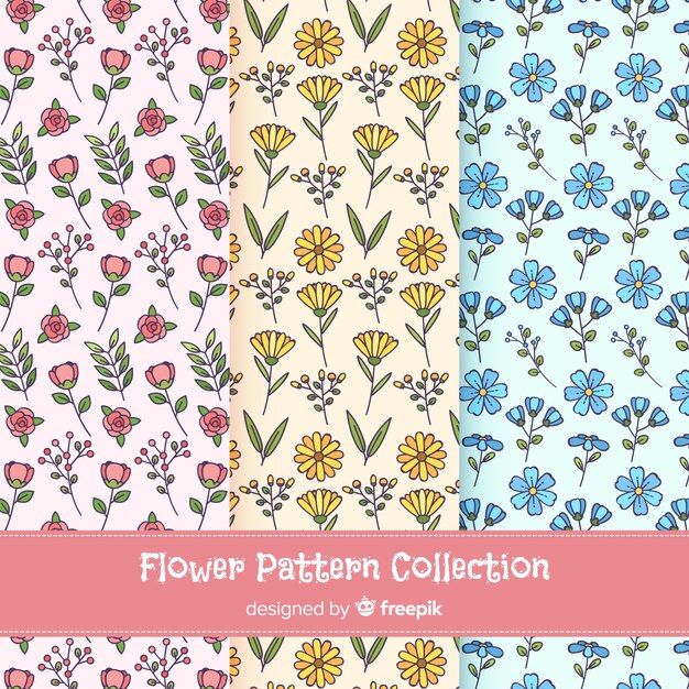 Set de estampados florales