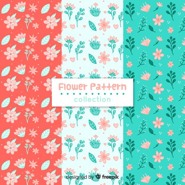 Set de estampados florales