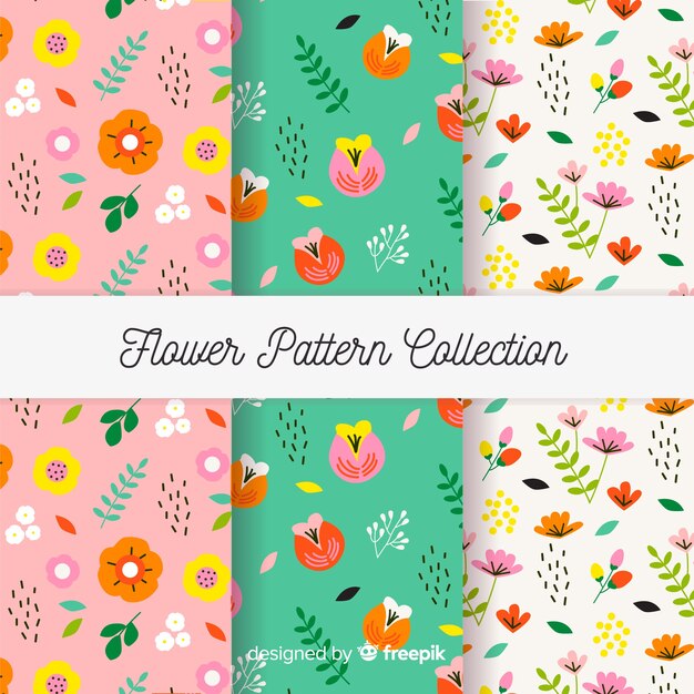 Set de estampados florales