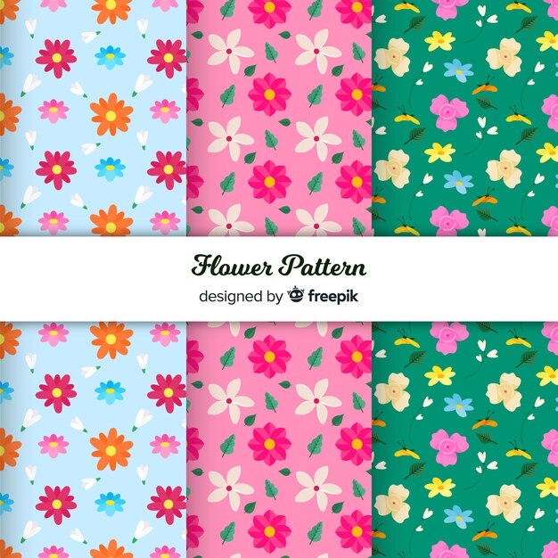 Set de estampados florales