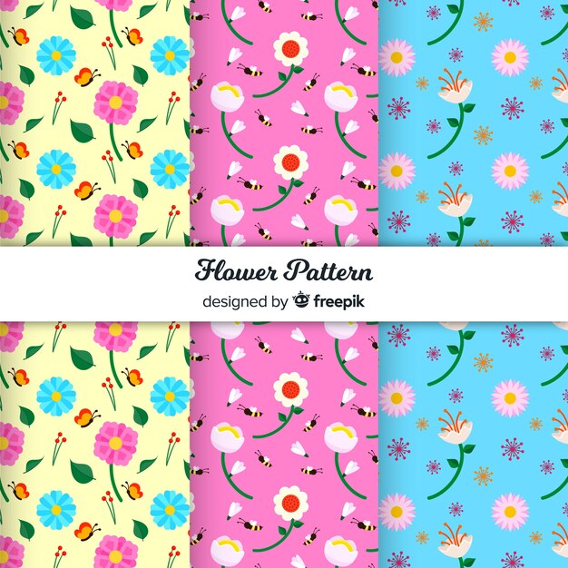 Set de estampados florales