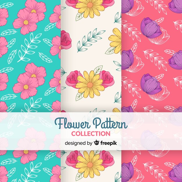 Set de estampados florales