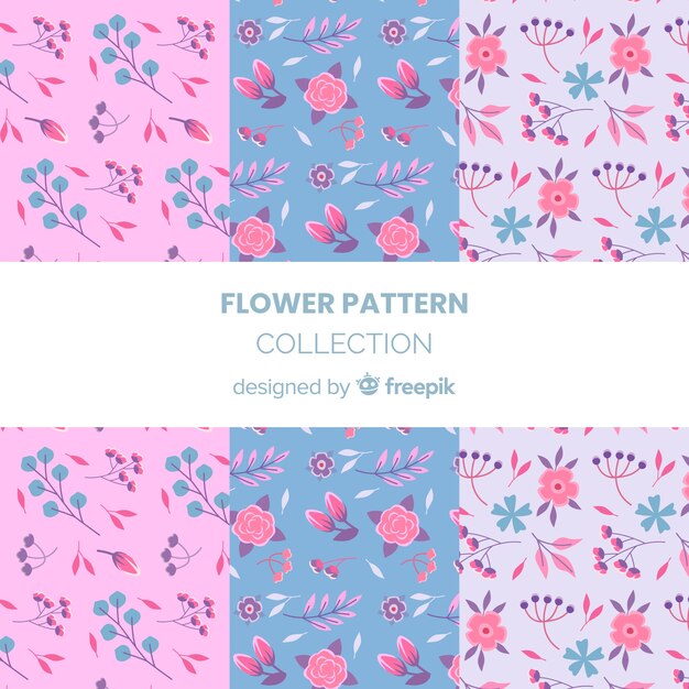 Set de estampados florales
