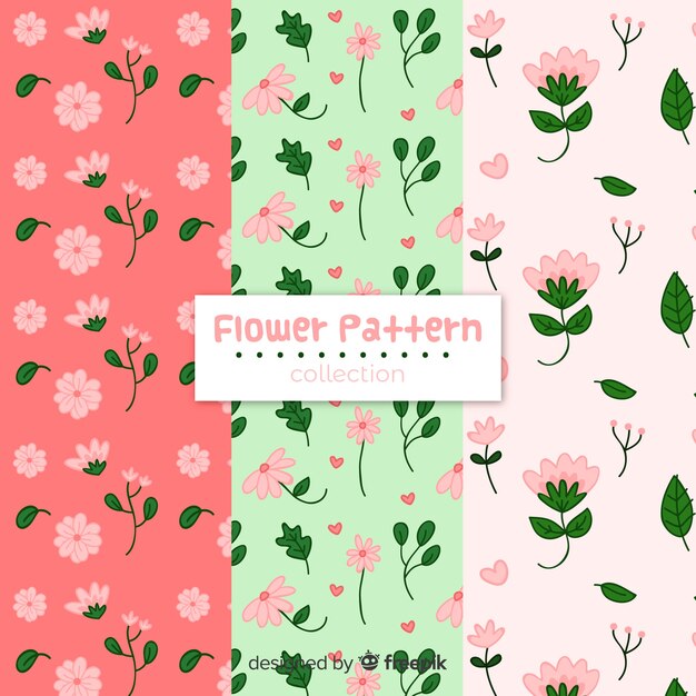 Set de estampados florales