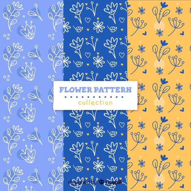 Set de estampados florales