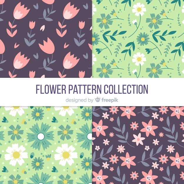 Set de estampados florales