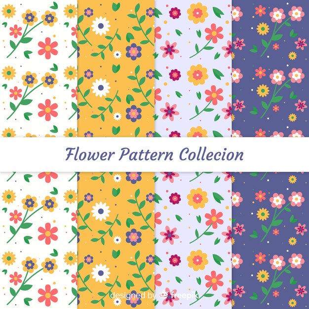 Set de estampados florales