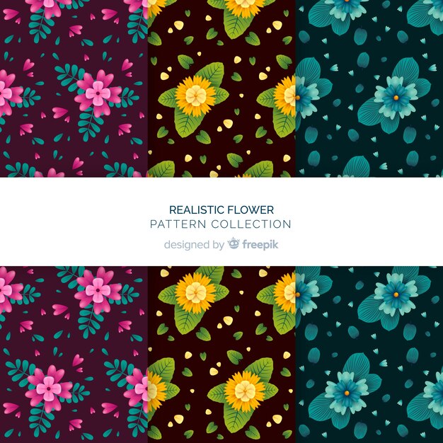 Set de estampados florales
