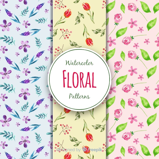 Set de estampados florales