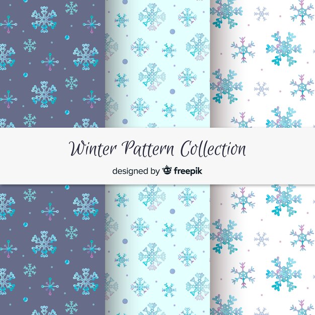 Set de estampados de invierno