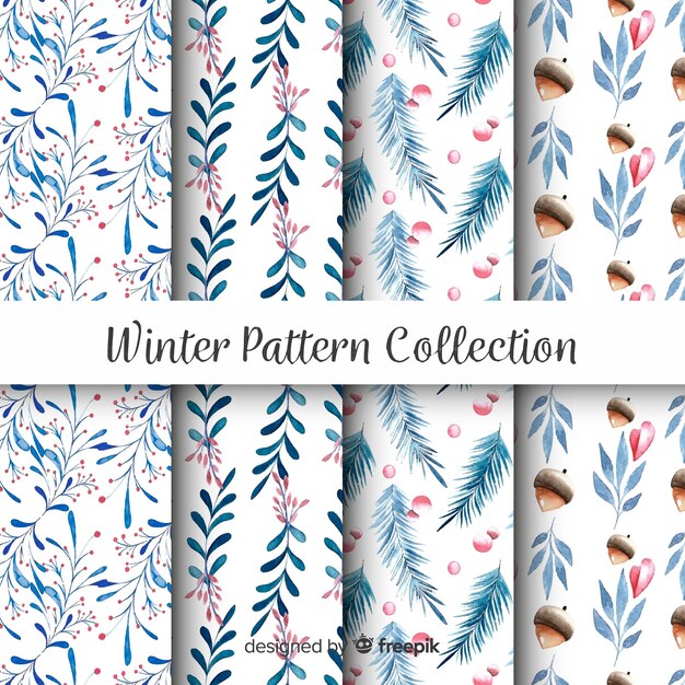 Set de estampados de invierno