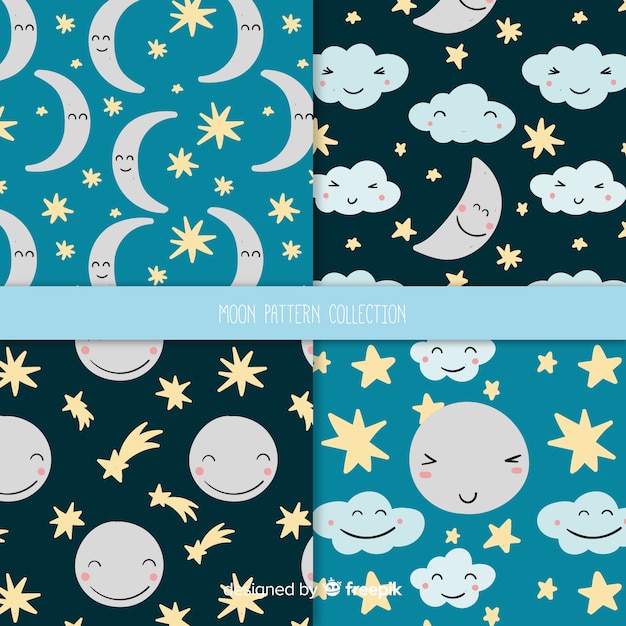 Set de estampados de lunas