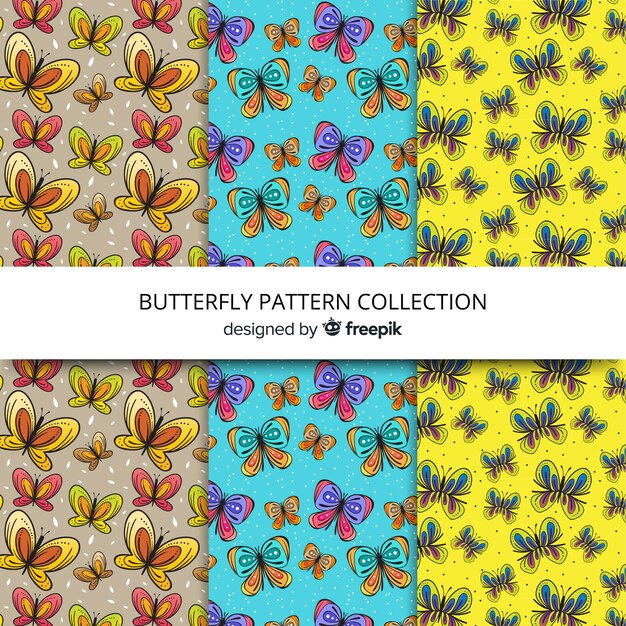 Set de estampados de mariposas