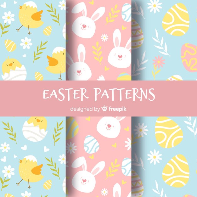 Set de estampados de pascua