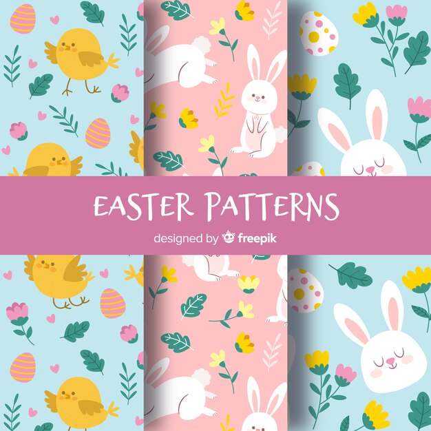 Set de estampados de pascua