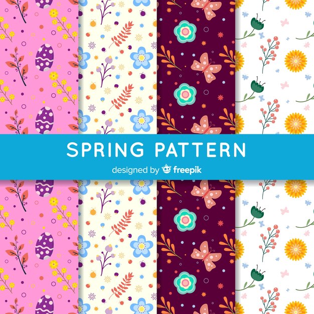 Set de estampados de primavera