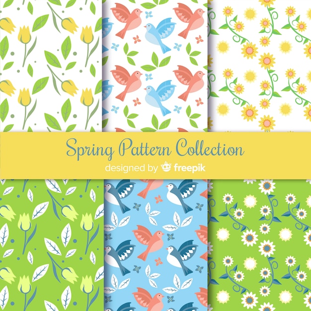 Set de estampados de primavera
