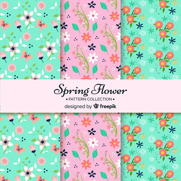 Set de estampados de primavera