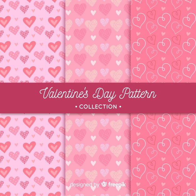 Set de estampados de san valentín