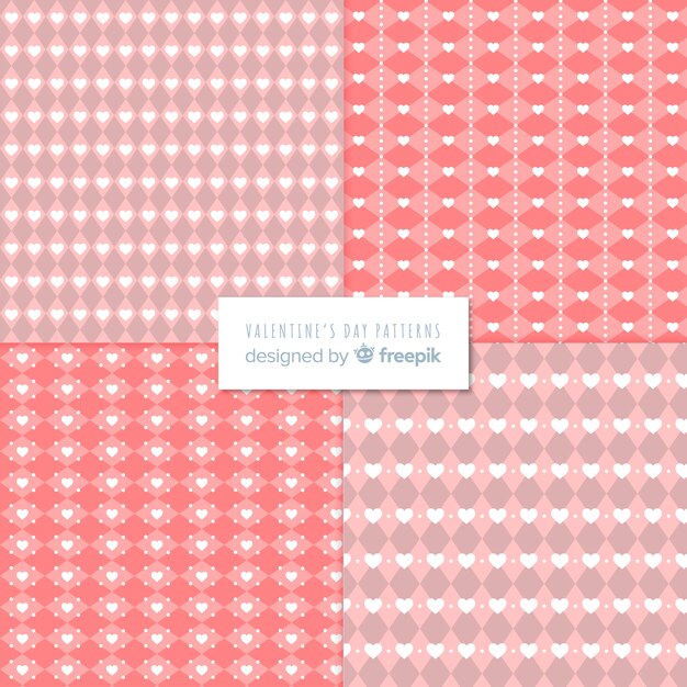Set de estampados de san valentín