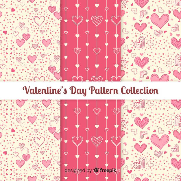 Set de estampados de san valentín
