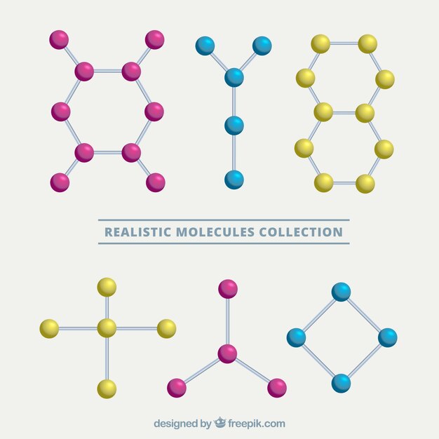 Set de estructuras moleculares realistas