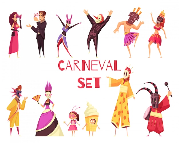 Set de fiesta de carnaval