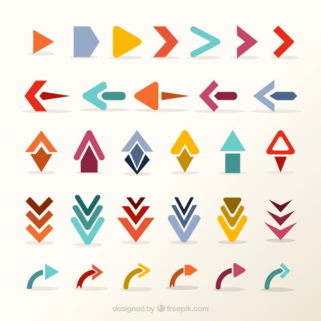 Set de flechas creativas 