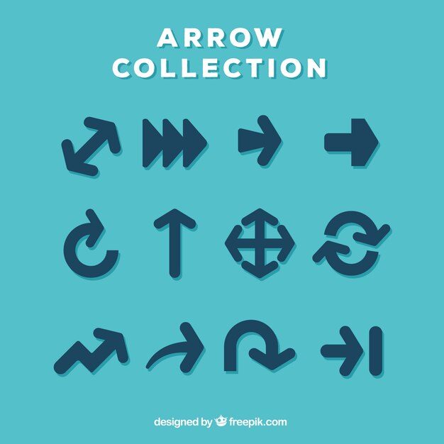 Set de flechas infográficas 