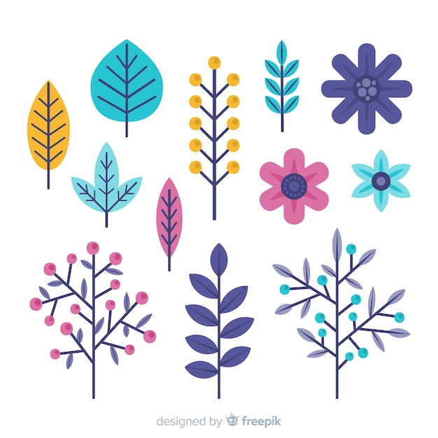 Set de flores de invierno