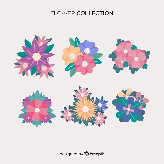 Set de flores de primavera