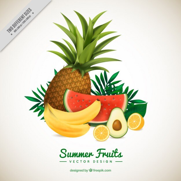 Set de frutas refrescantes