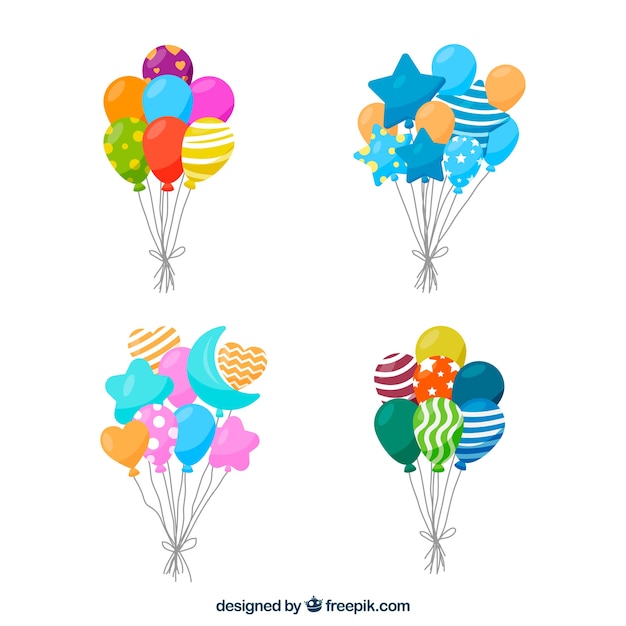 Set de globos coloridos