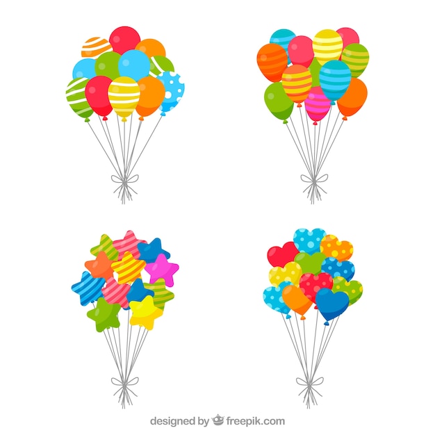 Set de globos coloridos 