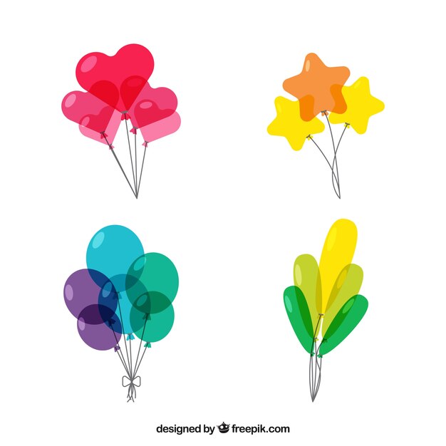 Set de globos coloridos 