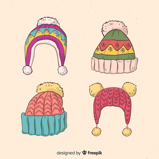 Set de gorros de invierno